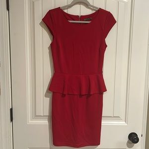 Red Peplum dress